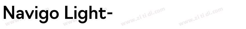 Navigo Light字体转换